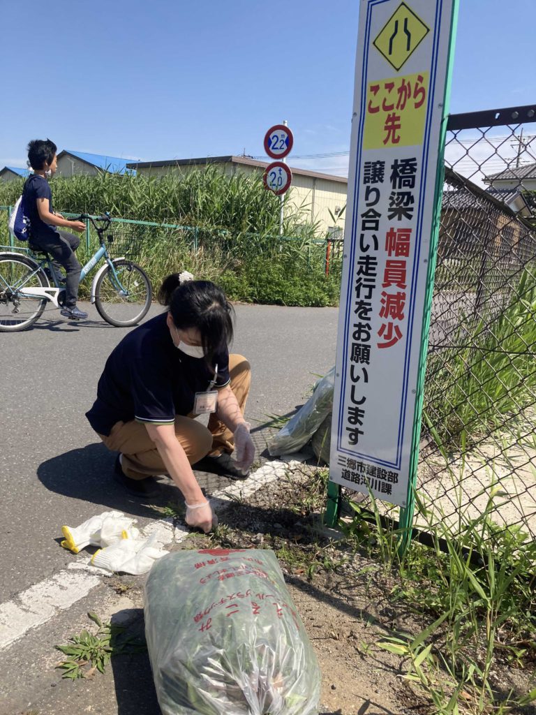 草むしりの様子